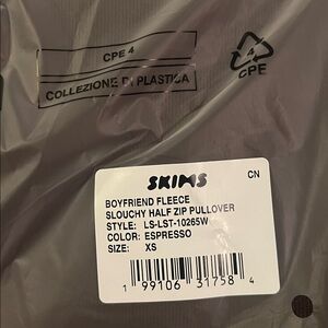 Boyfriend Fleece Slouchy Half Zip Pullover